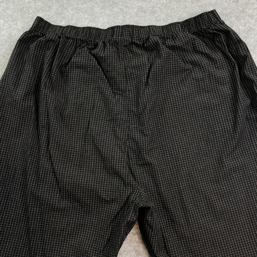 Polo Ralph Lauren Vintage Mens Sleepwear Pants XL Black Grid Stretch Waist